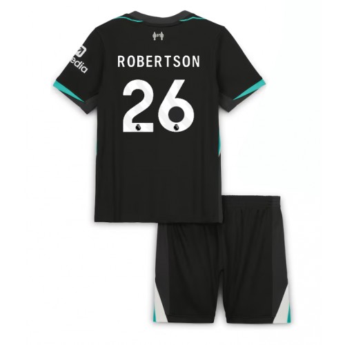 Dětský fotbalový dres Liverpool Andrew Robertson #26 2024-25 Venkovní Krátký Rukáv (+ trenýrky)